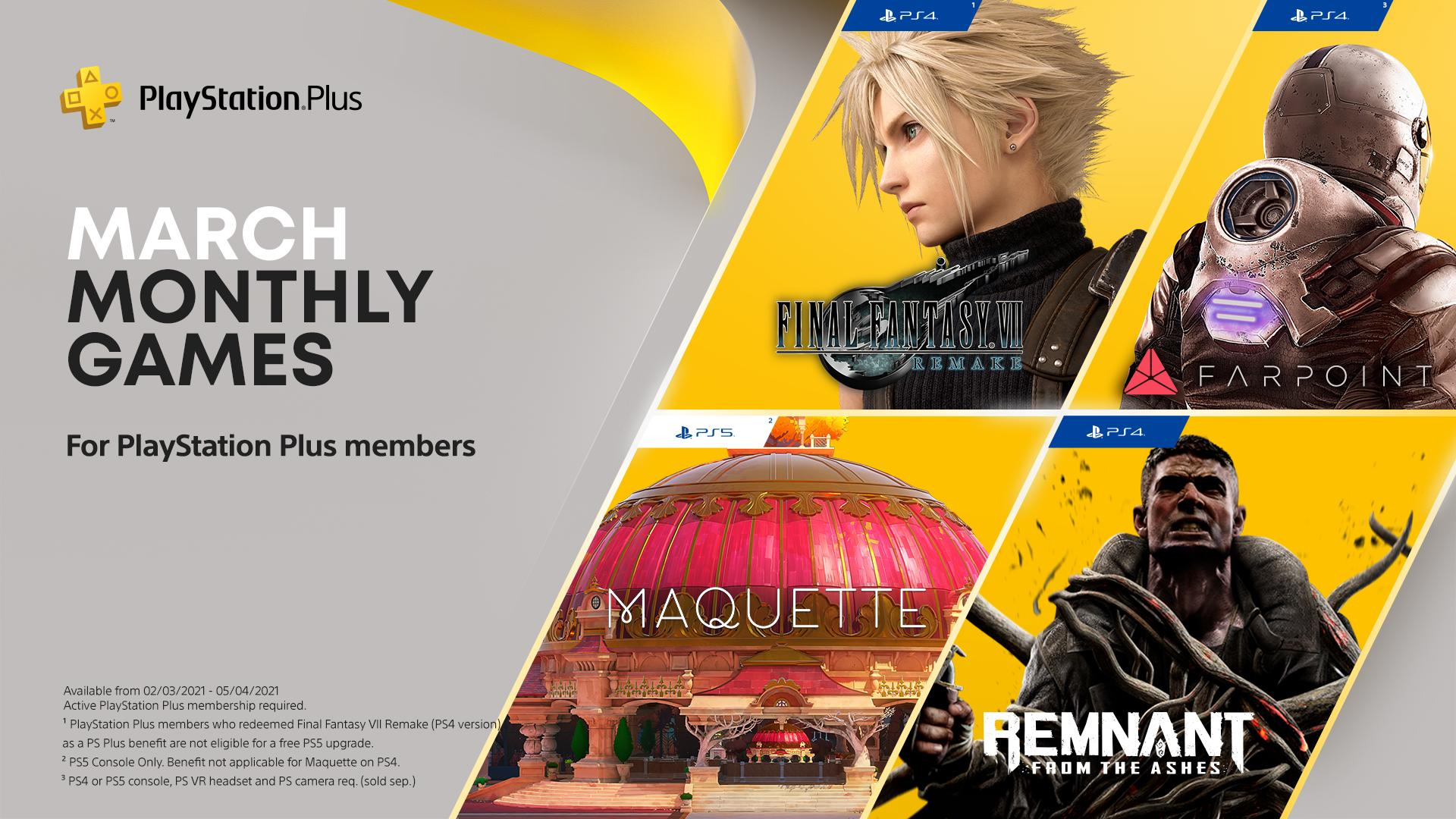 PlayStation PS Plus Marzo 2021