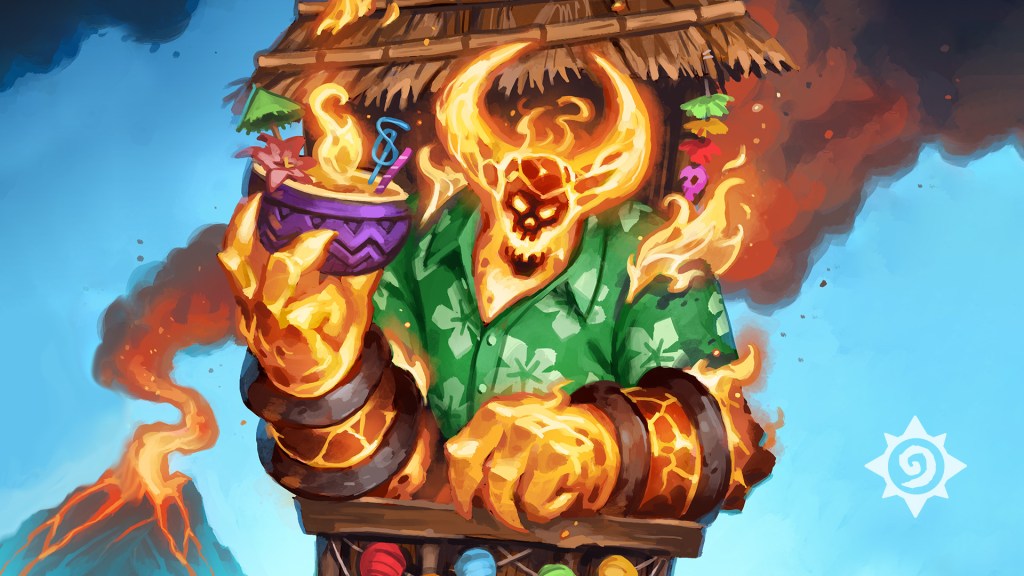 ¡El Cantinero Tiki Ragnaros te espera para la diversión!